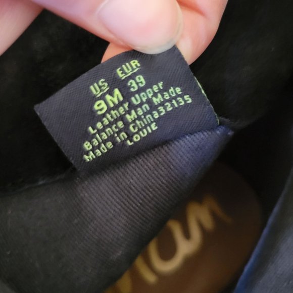 Sam Edelman 9M Black Leather‎ Ankle Boots Booties LOUIE Fringe Western - Picture 7 of 9